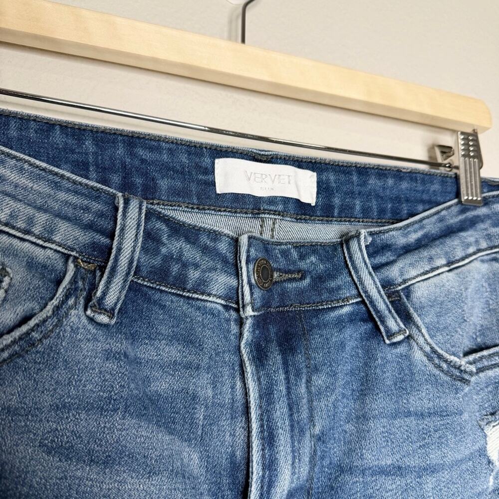 Vervet Afternoon Light Crop Straight Jeans Blue Size 29 - Picture 4 of 7